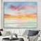 Designart - Pastel Pink And Blue Clouds - Traditional Premium Canvas Wall Art